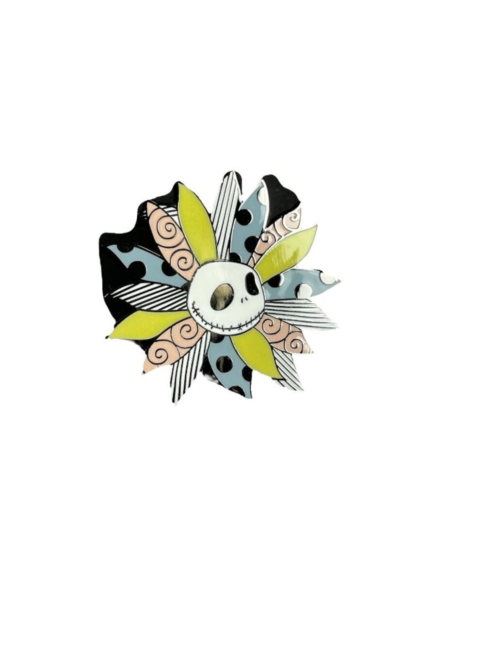 Jack Skeleton Lapel Pin Nightmare Christmas Flower Badge Brooch Gift Accessories